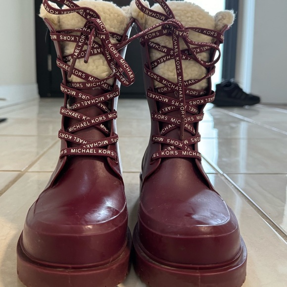 Michael Kors Montaigne Faux Fur Rain Boot - Picture 2 of 16